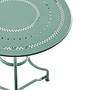 CENTURY Gartentisch Eisen Grün 58cm 2