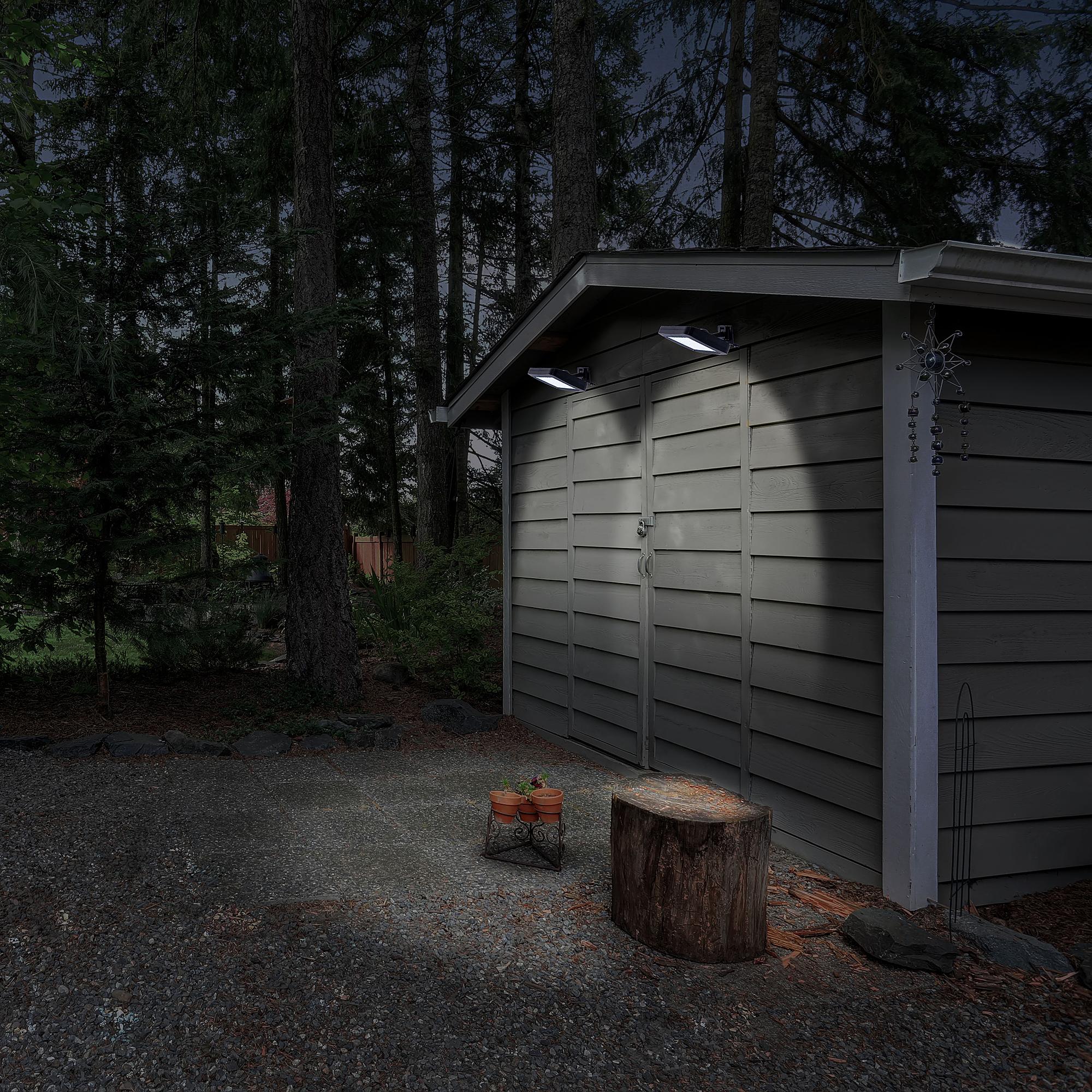 2x 1-Flammig Pepe LED-Solar-Wandleuchte Kunststoff Schwarz 2