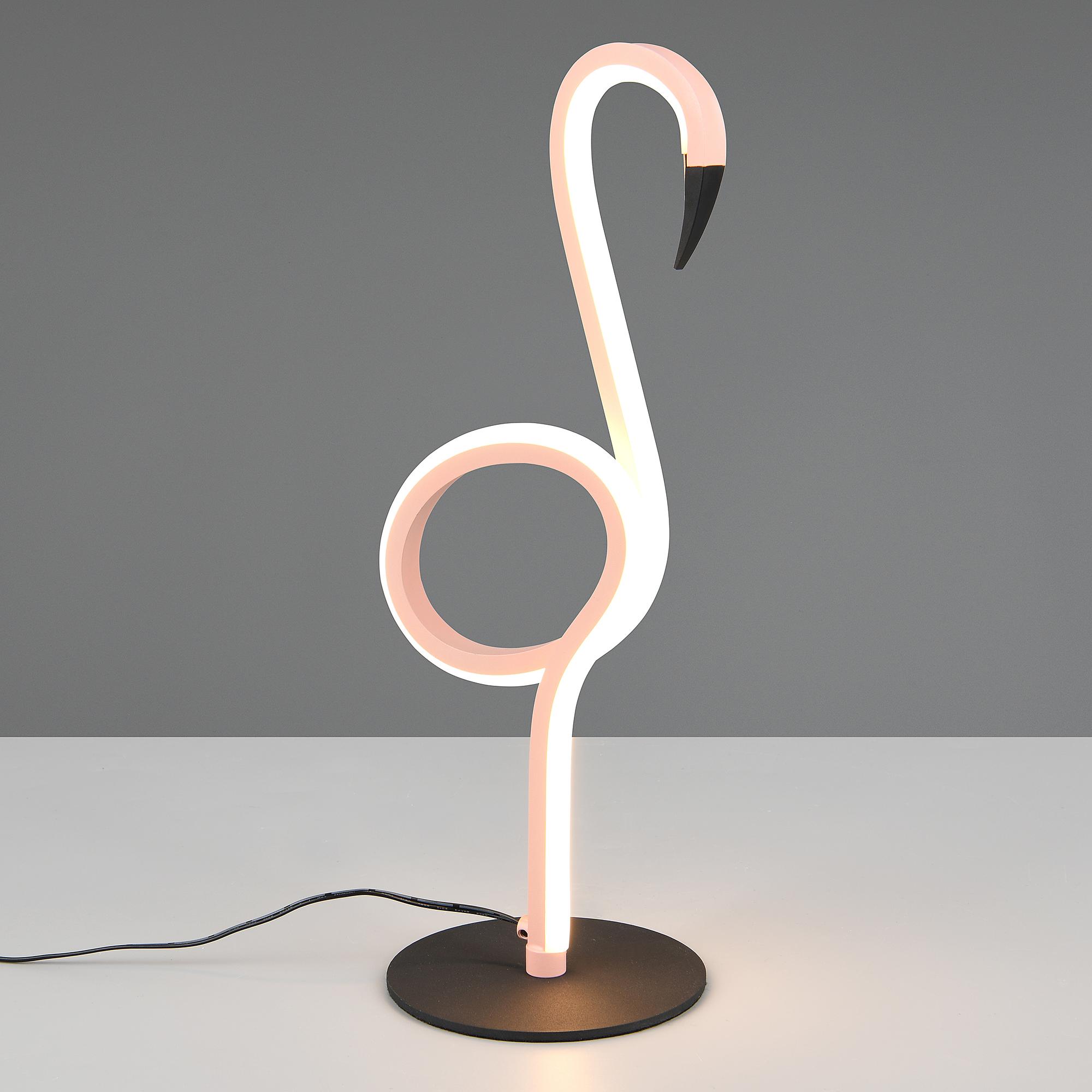 Ingo LED-Tischleuchte Silikon Eisen Rosa 1