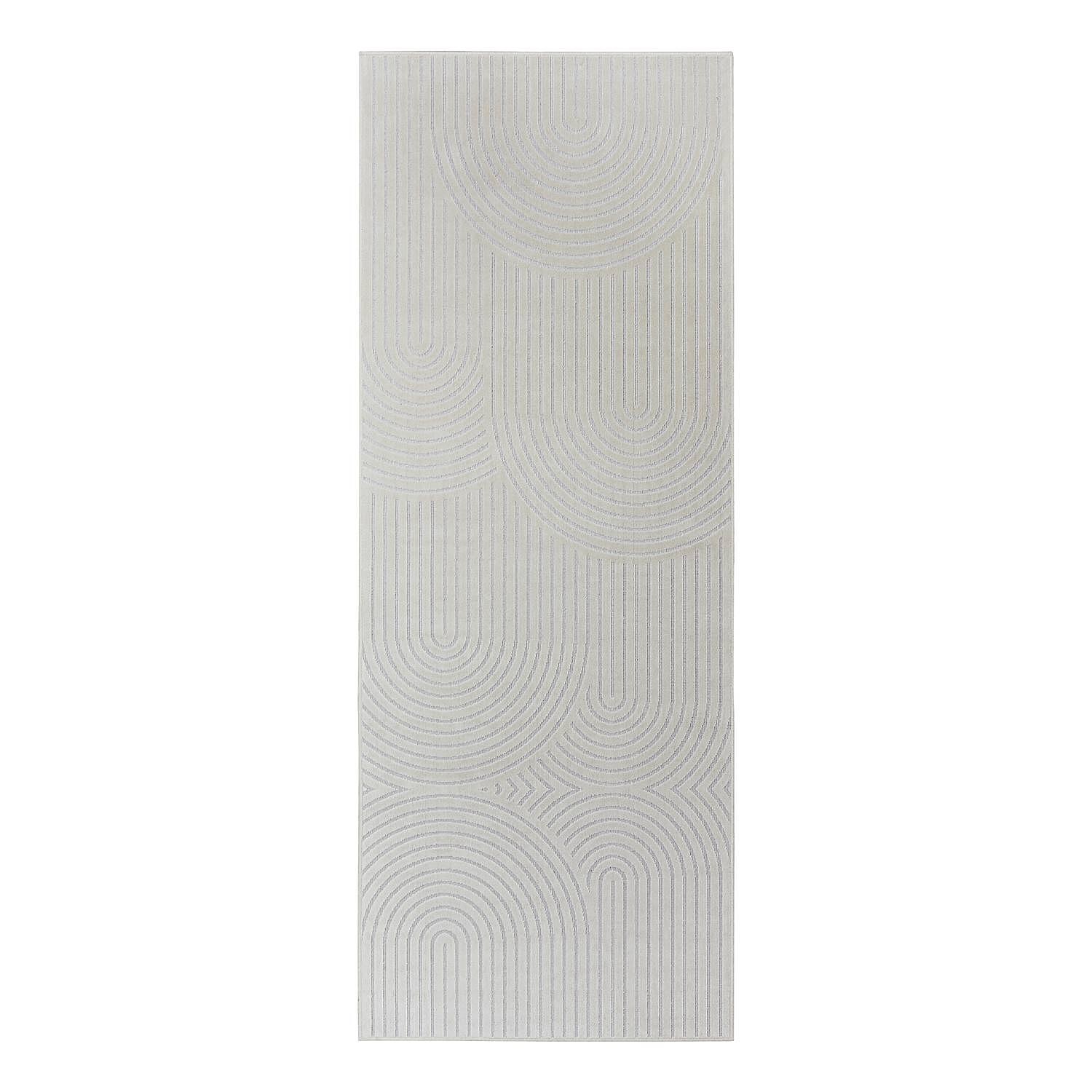 Läufer Faron Baumwollstoff Creme 0