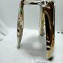 Plopp Kitchen stool stainless steel Inox Gold Heat 1