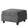 Hocker Lavara Webstoff Dunkelgrau 0