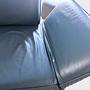 Sofa Leder Metall Petrol 6