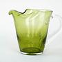Glasflasche Olivgrün 1960er Jahre 5