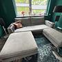 Frigerio armchairs and sofas with ottoman Grey 1