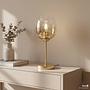Armta Tischleuchte Glas Eisen Gold 0