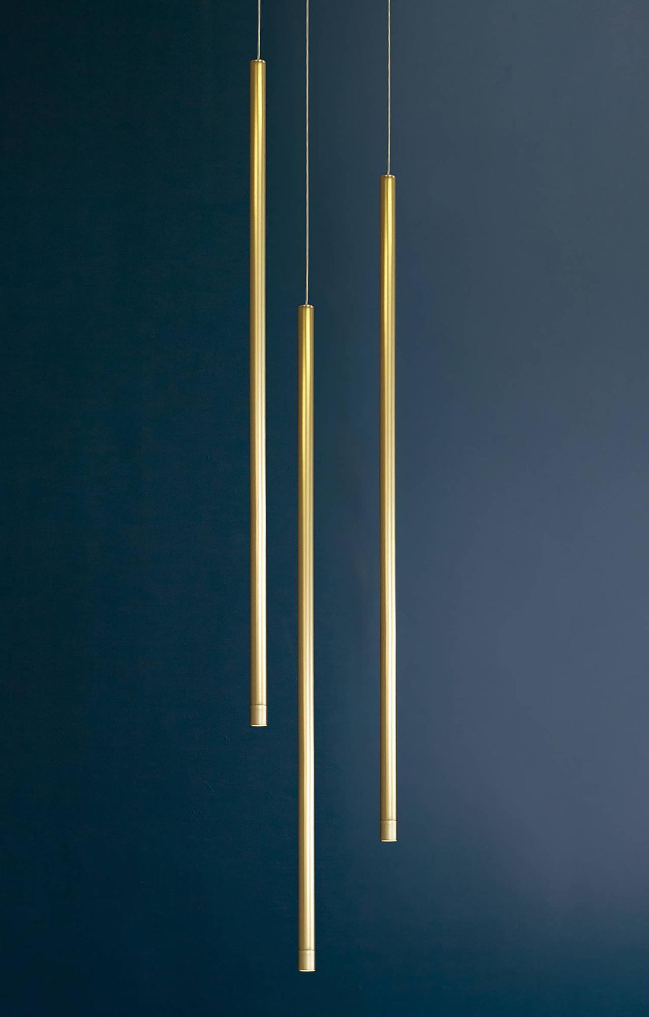 Pendelleuchte Elettra Typ B 3-Flammig Aluminium  0