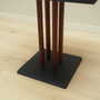 Vintage coffee table wood brown black 1980s 4