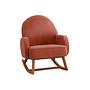 Yoko armchair velvet coral orange 0