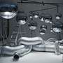Mirror Ball LED Pendelleuchte Kunststoff Metall Silber 2