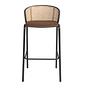 Bar stool Rattan velvet 1