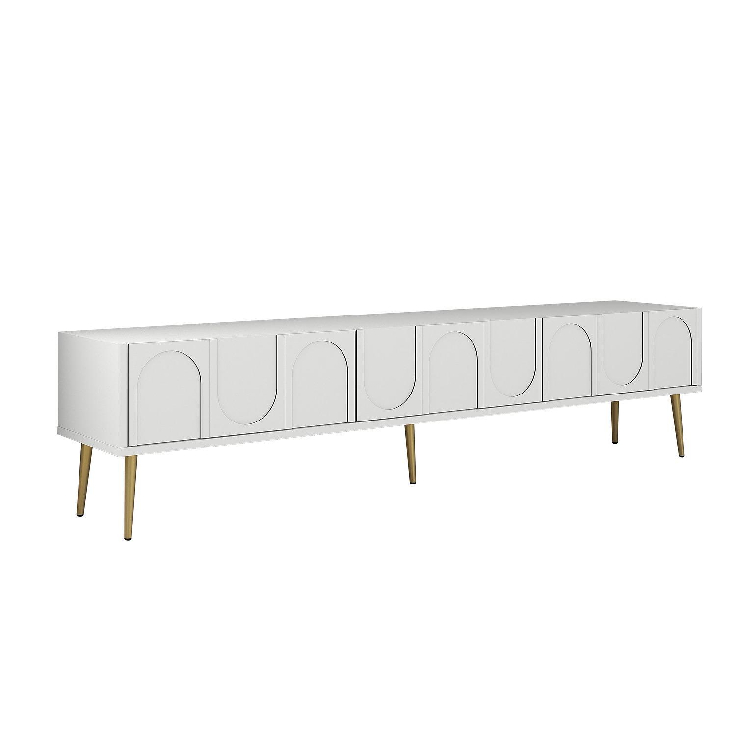 Lyon 43 TV stand wood veneer White Gold 0