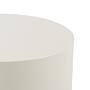2x Beistelltisch Elipse Rund Hochglanz Beige 2