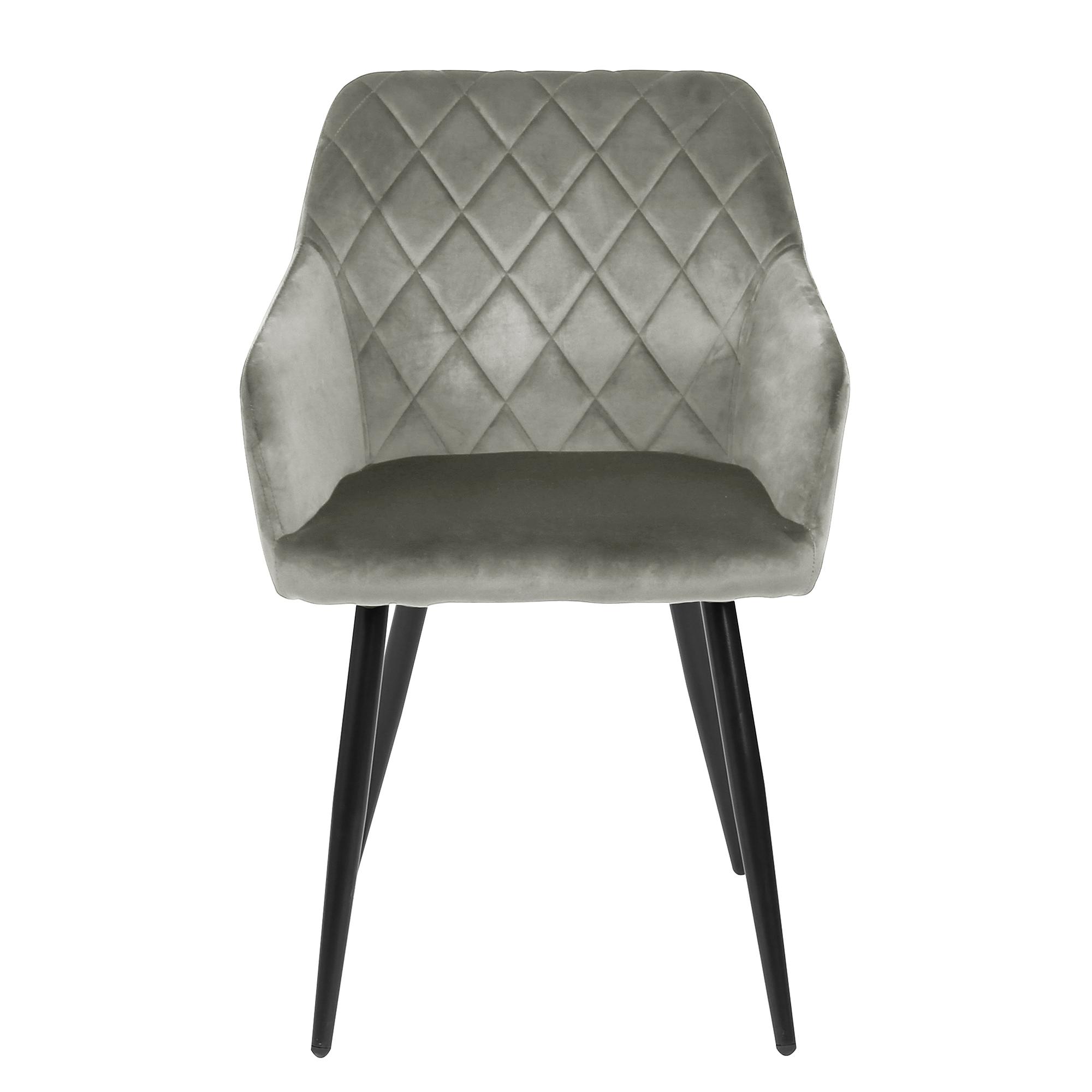 Omure Armlehnenstuhl 2er-Set Grau 1