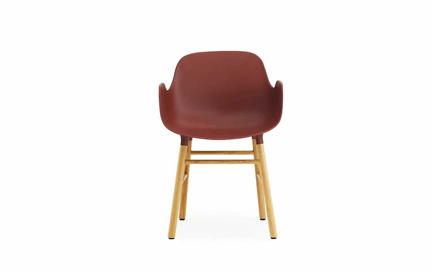 Form Armlehnstuhl Holz Kunststoff Rot 2