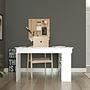 Corner desk with shelf White 3
