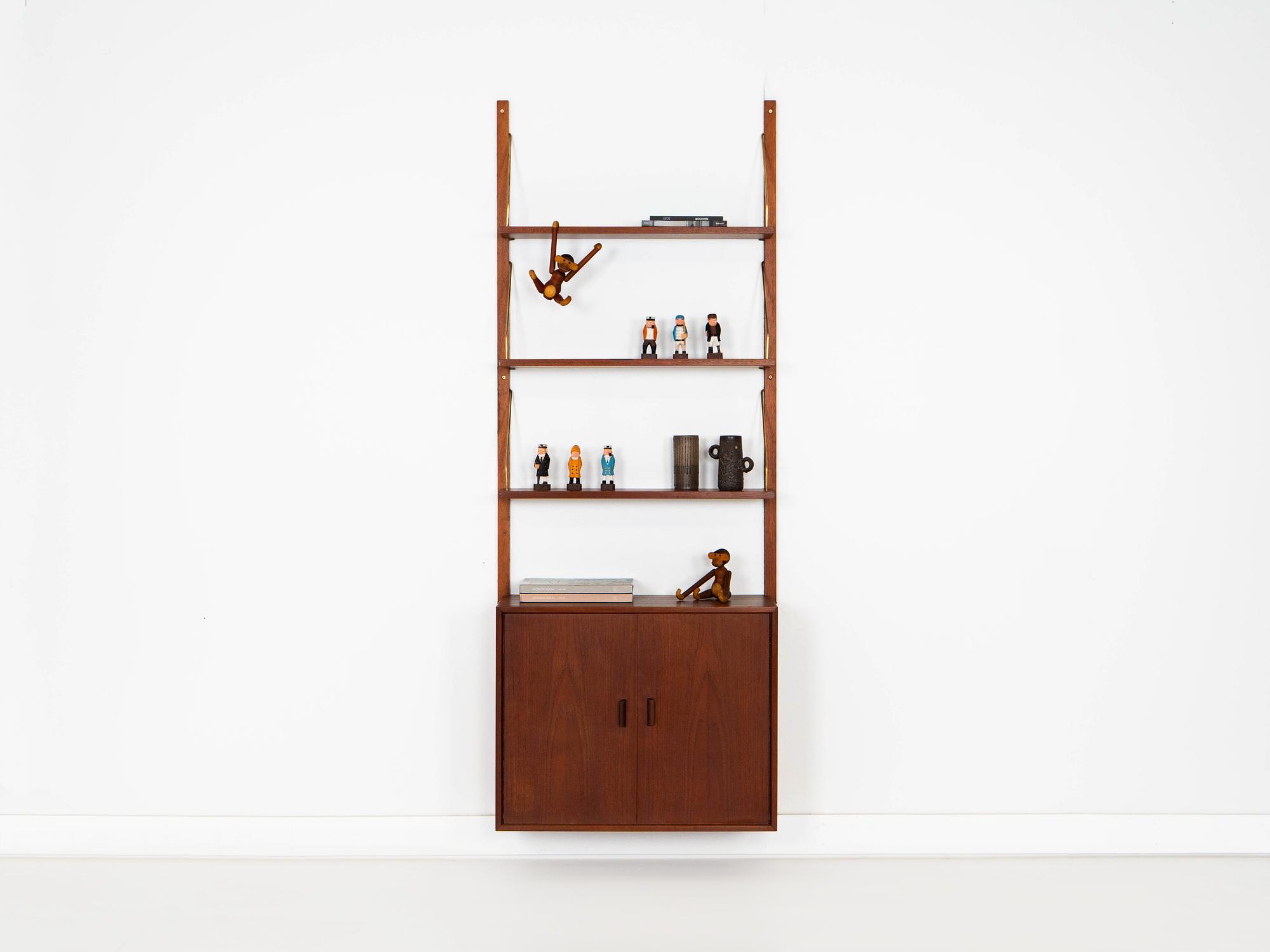 Vintage Teak Modulregal 1960er Jahre 0
