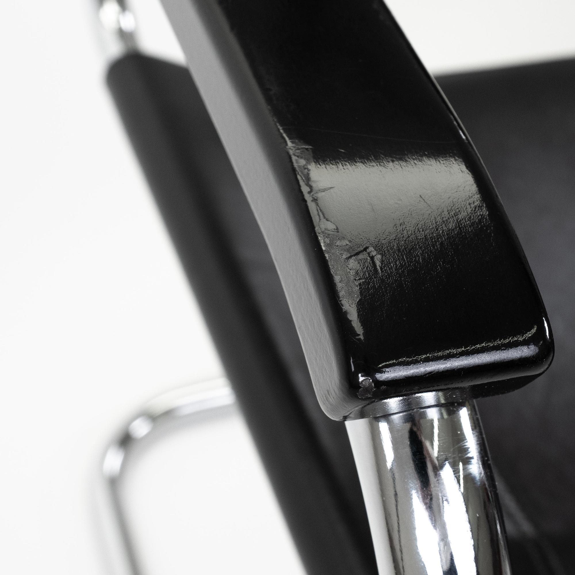 S34 Armlehnstühle Chrom Schwarz 9