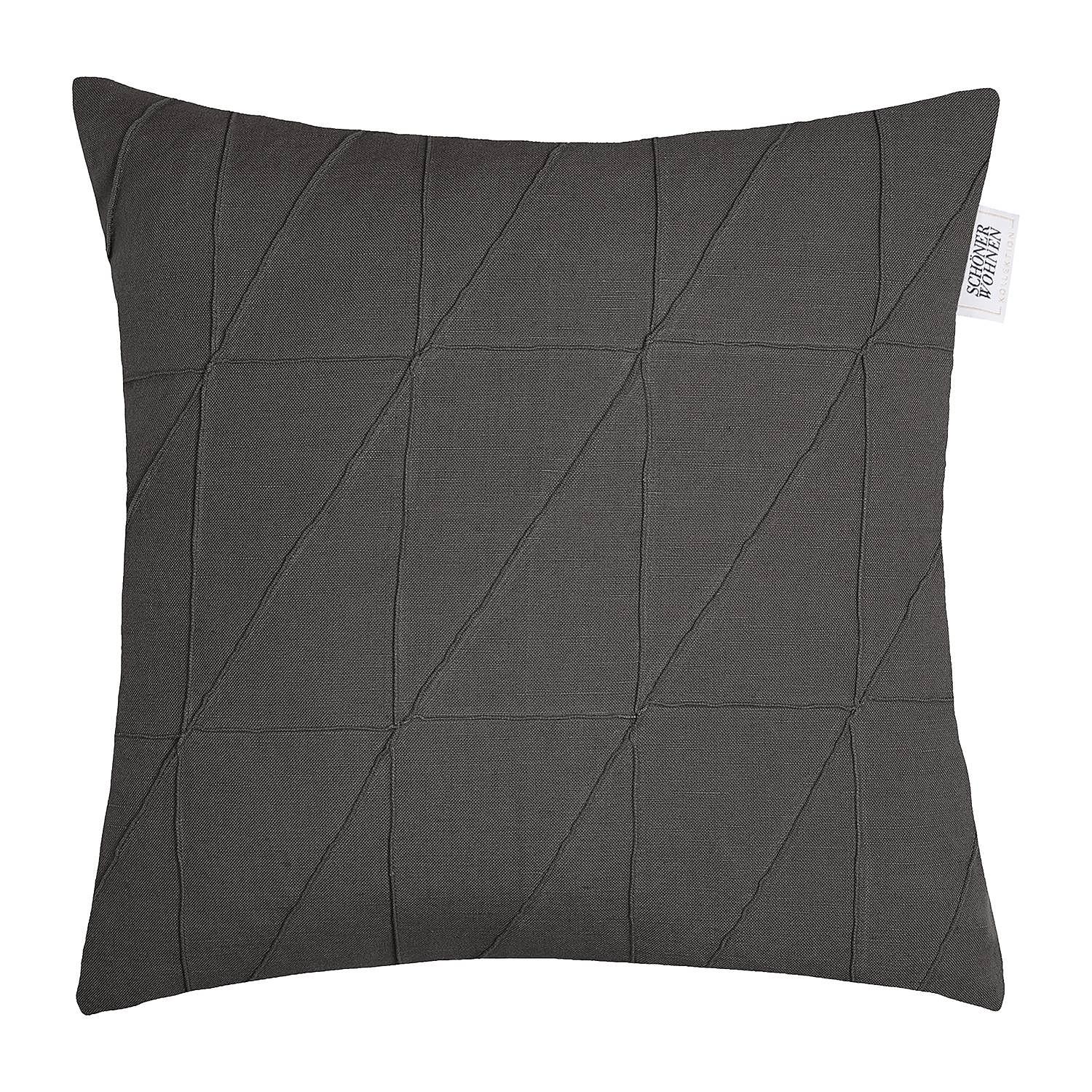 Pillowcase Across Blended fabric Charcoal 1