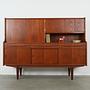 Highboard in legno di teak anni '60 1