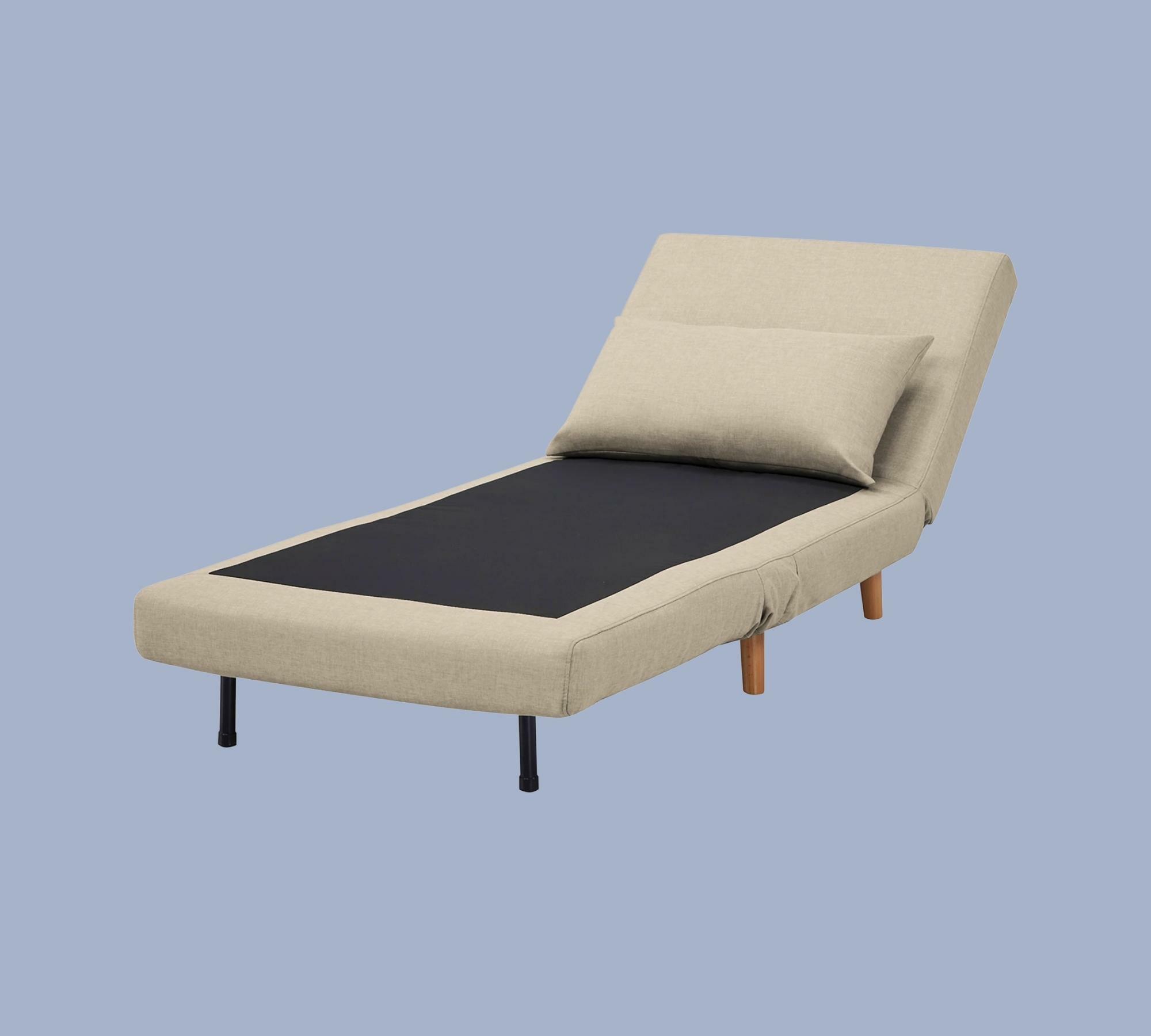 Schlafsessel Webstoff Beige 8