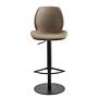 Bar stool myMARCO Flat weave Faux leather Steel Beige 1