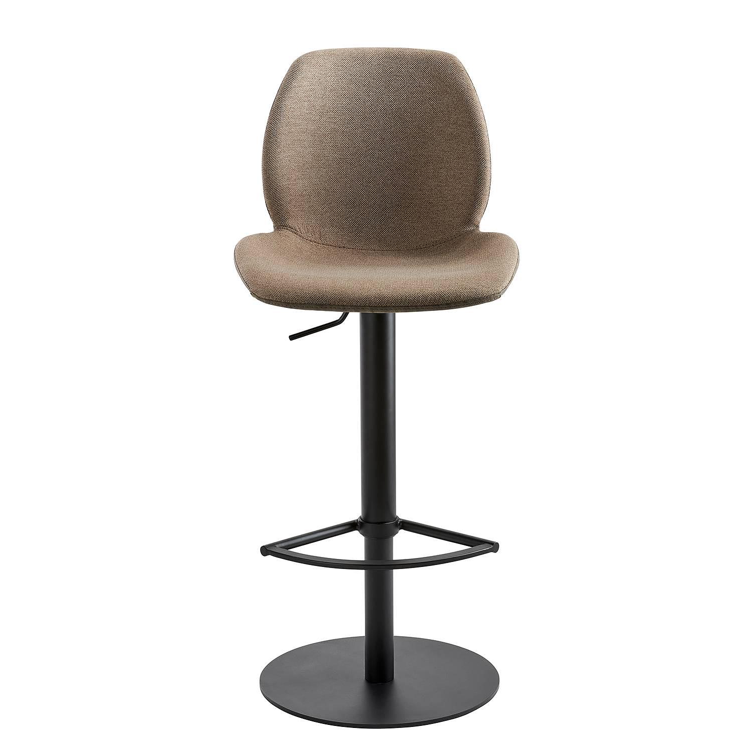 Bar stool myMARCO Flat weave Faux leather Steel Beige 1