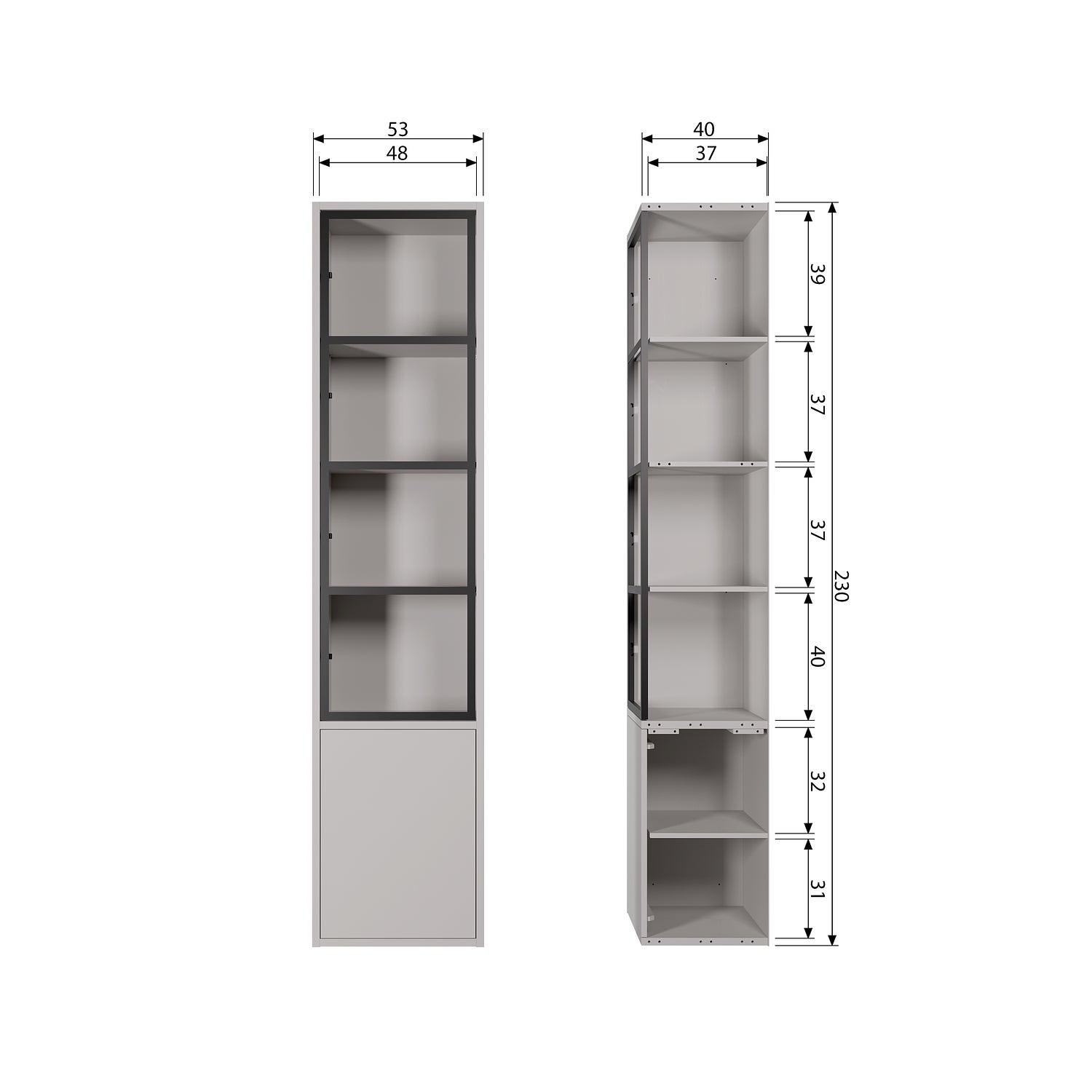 Basic Schrank Holz Grau 9