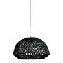 Kace Hängelamp Jute Schwarz Ø45cm 0