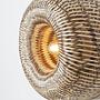 Barbados Wall Lamp 1-light Dark Brown Bamboo 3