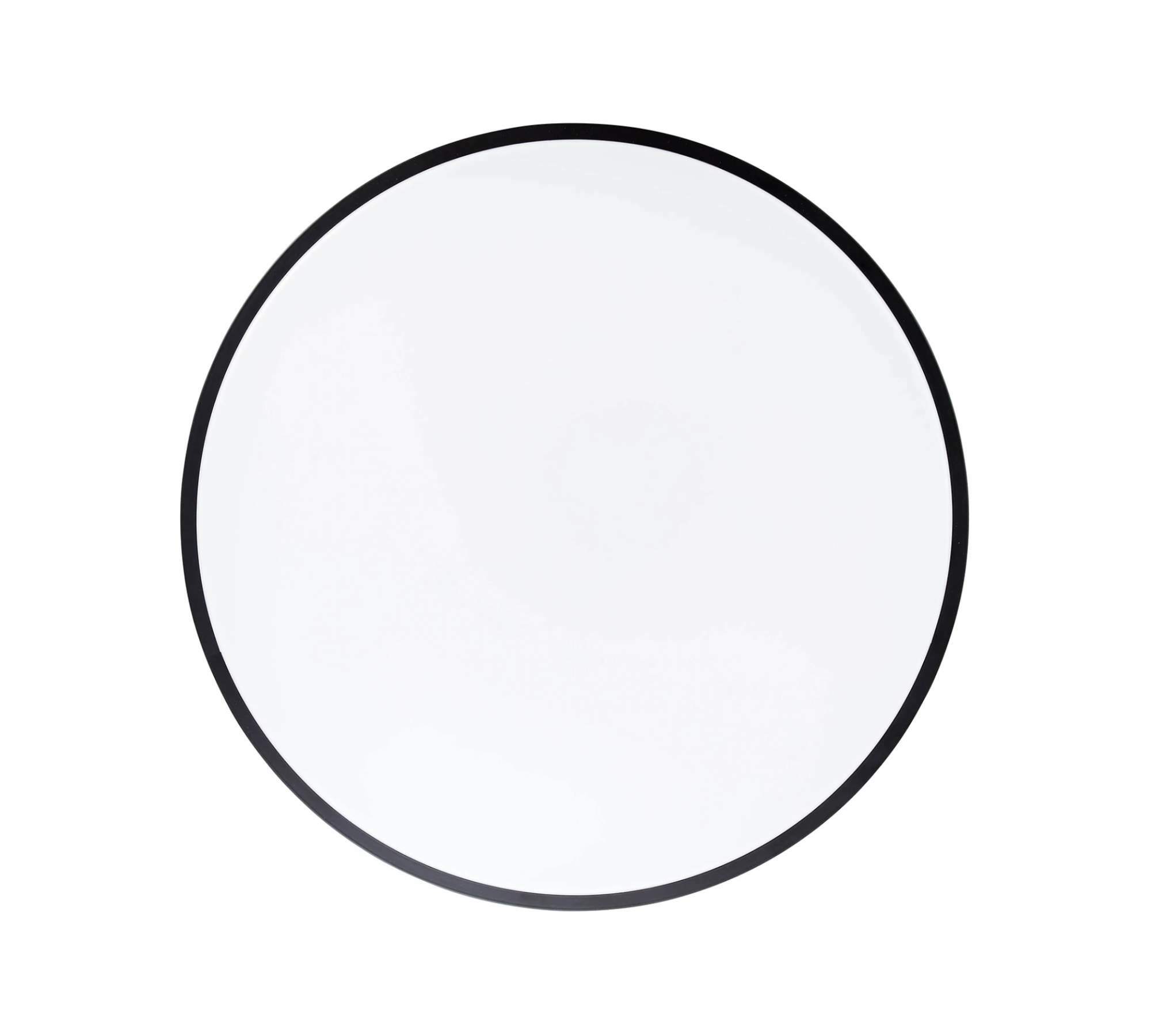 LED Ceiling Light Round Steel Black 3