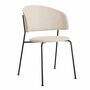 Wagner Dining Chair Stahl Wolle Beige 0