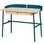 Victor Büro-Schreibtisch Eiche Blau 1