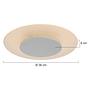 LED Ceiling Light Elanora 1-Light Acrylic Glass Steel 36 cm 4