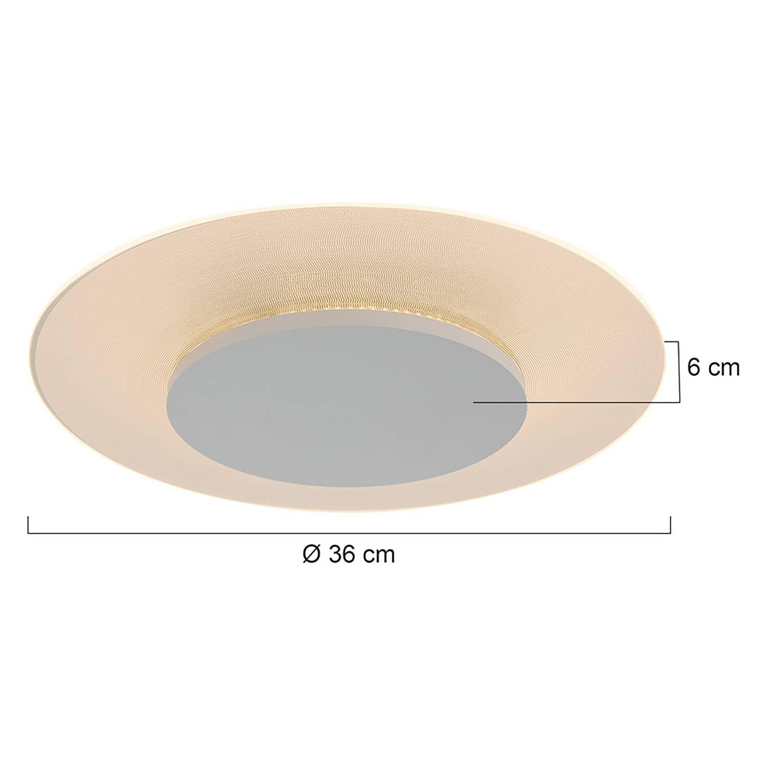 LED Ceiling Light Elanora 1-Light Acrylic Glass Steel 36 cm 4