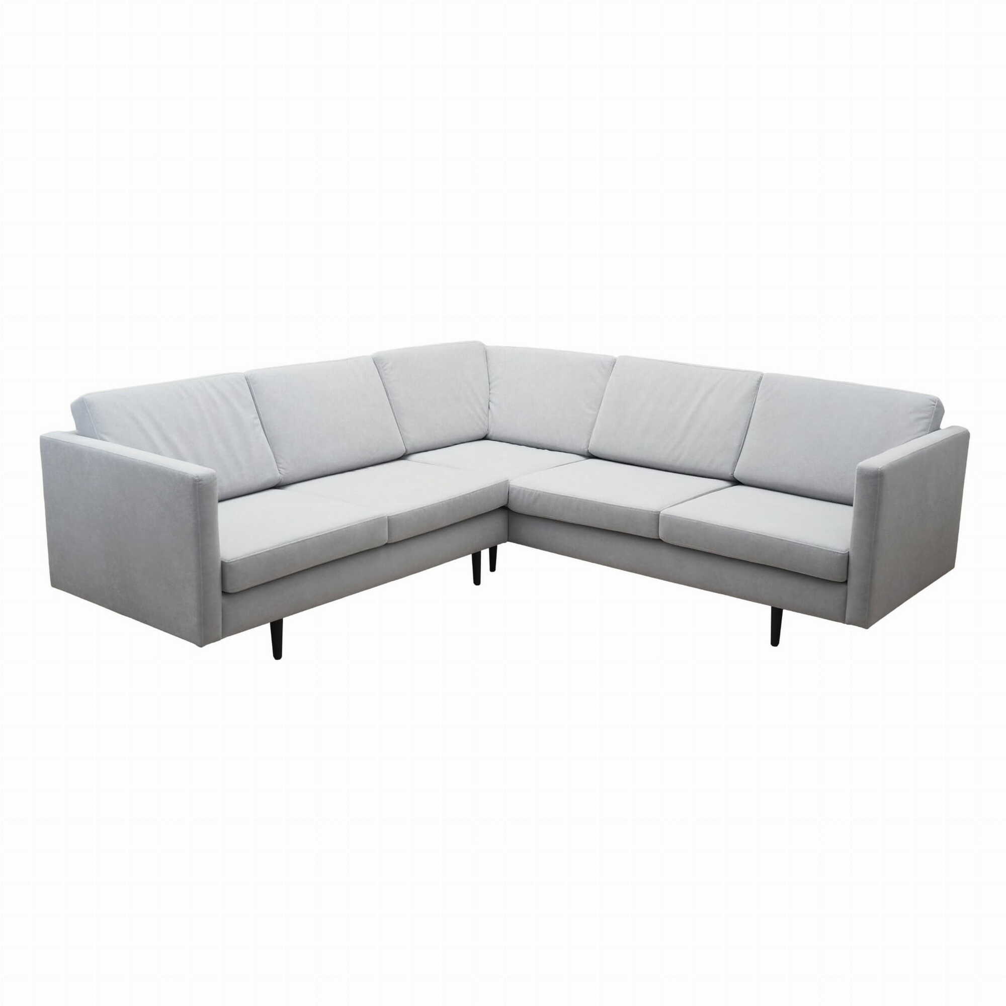 Corner sofa textile grey 1990s 0