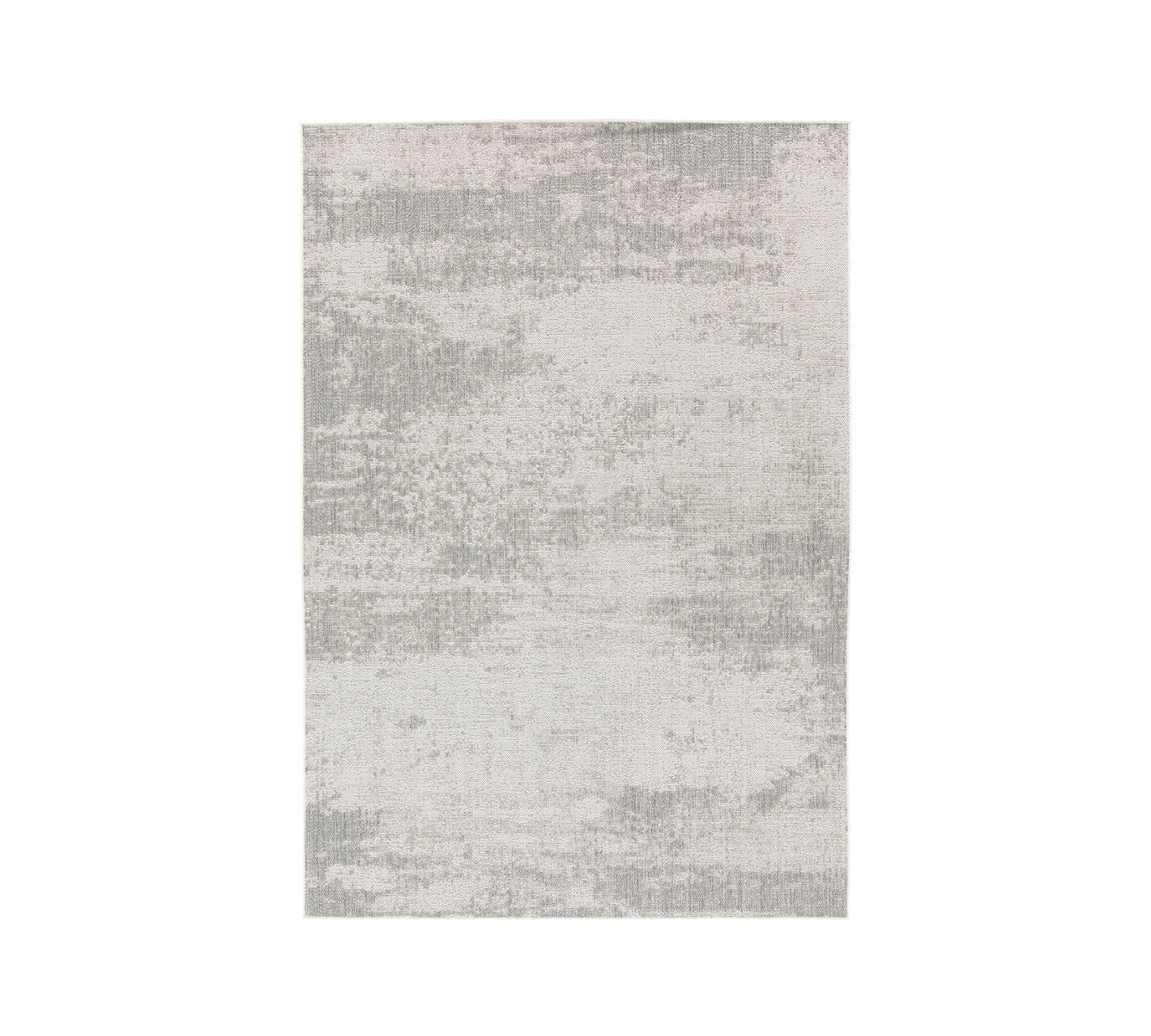 Outdoorteppich Textil Silber Grau 0