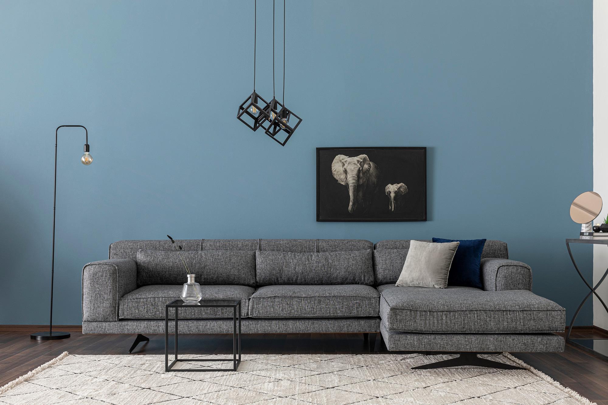 Jivago Ecksofa Rechts Grau 0