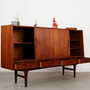 Highboard Teakholz Braun 1970er Jahre  6