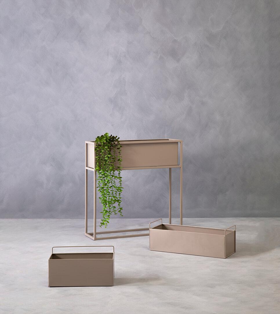 Ascher Wand-Pflanzkasten Grau 3