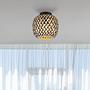 1-Flame Ceiling Lamp Colly Bamboo Solid Iron 2