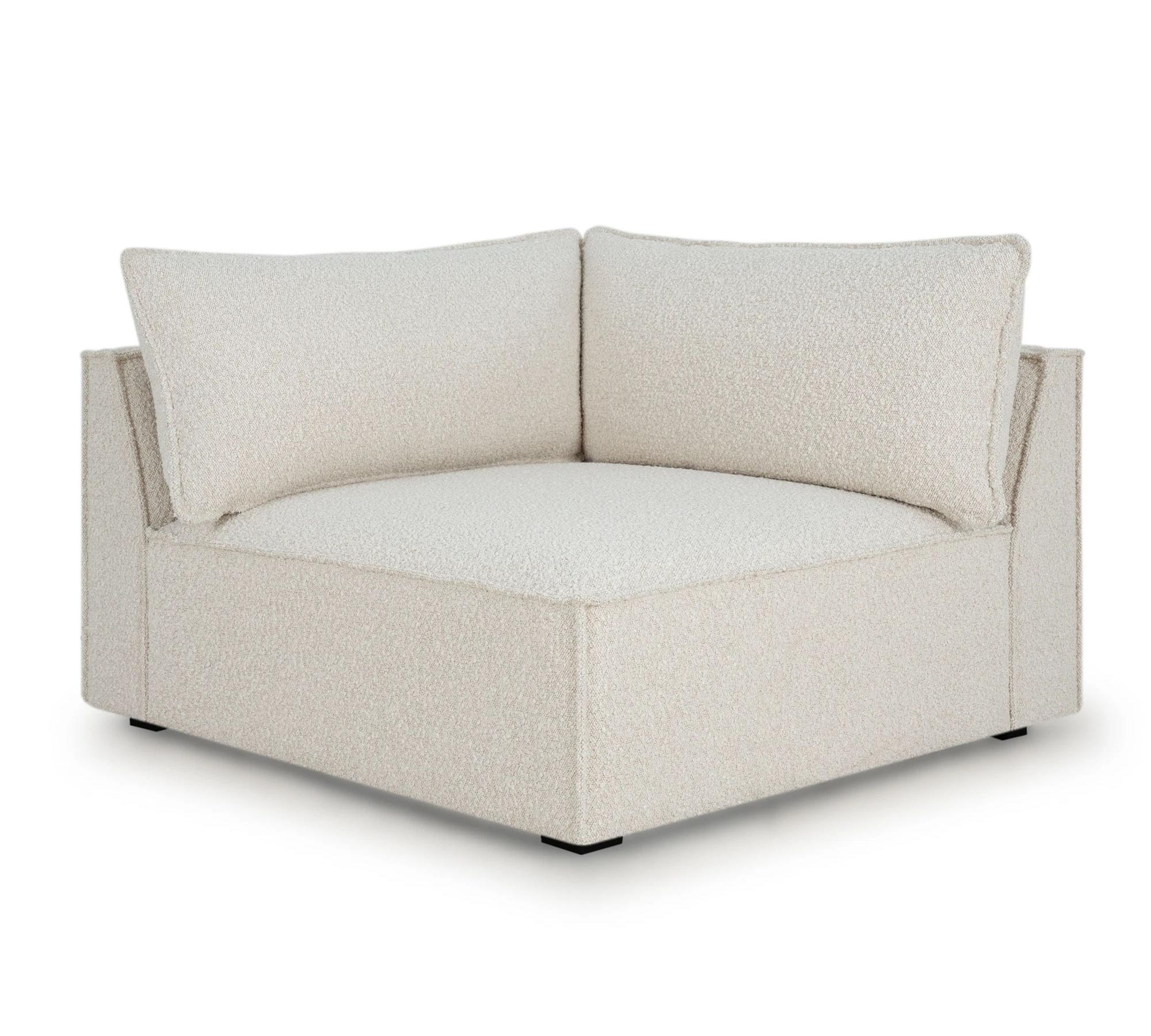 Daphne 1-Sitzer Eckmodul Links Maya Cream 5
