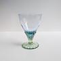 4x Vintage Glass Blue 1990s 1