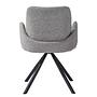 Polsterstuhl Textil Grau 4