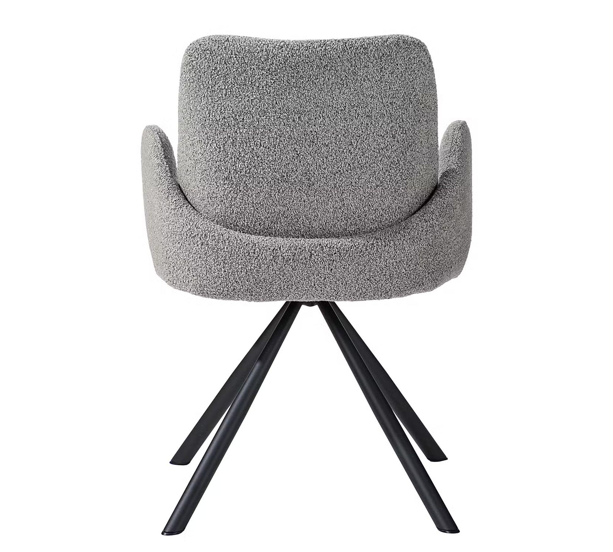 Polsterstuhl Textil Grau 4