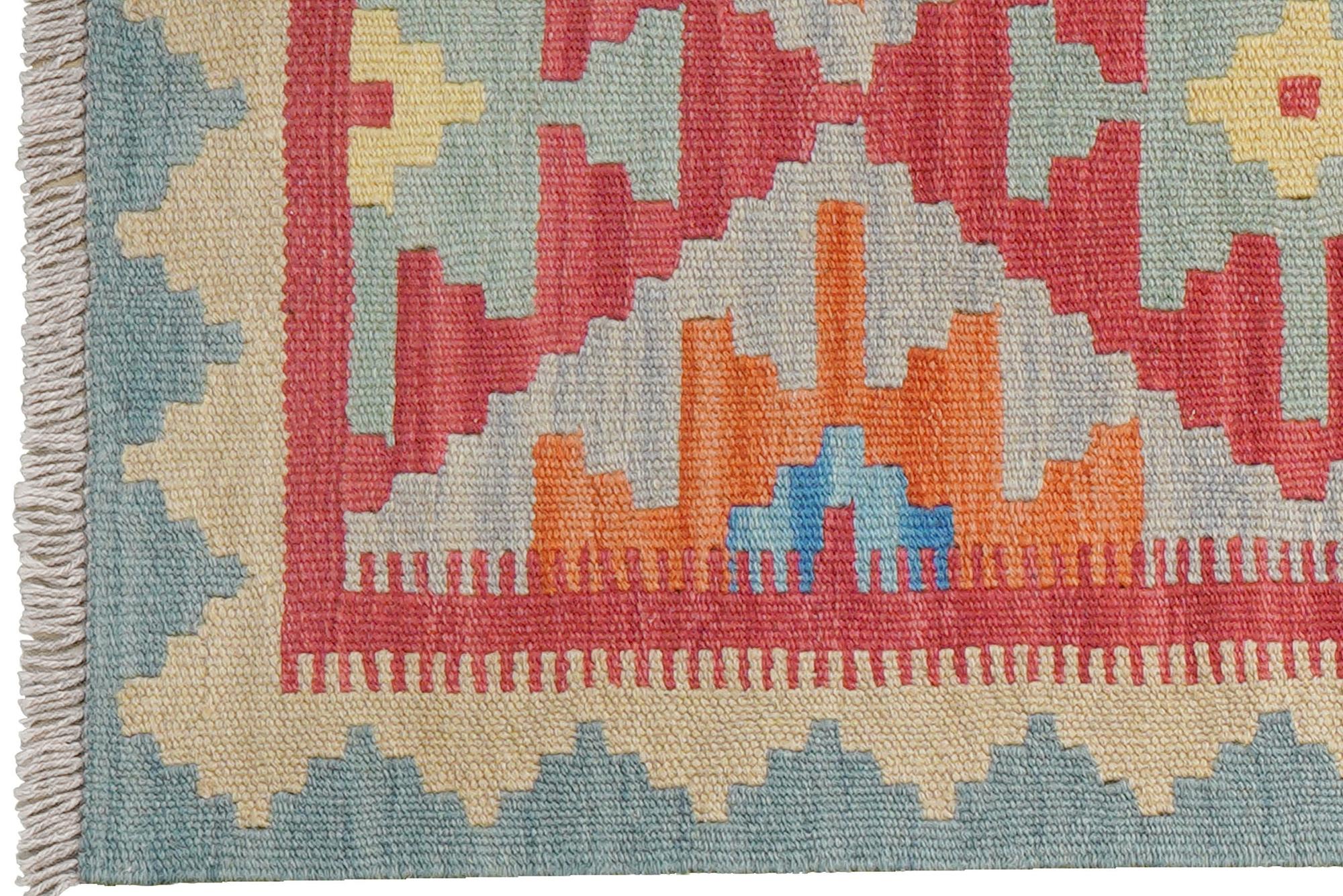 Kelim Gashgai Teppich Wolle Rot 1