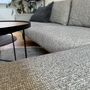 Sofa Récamiere Rechts Textil Holz Grau 4