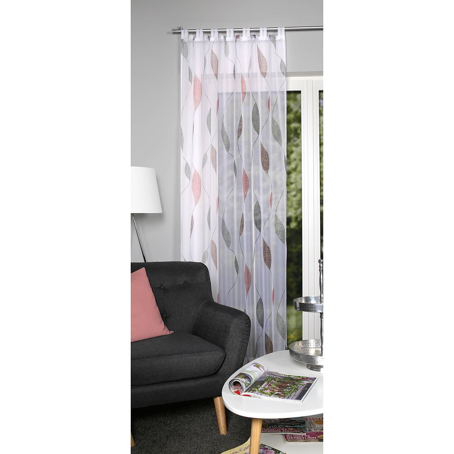 Schlaufenschal Paolo Polyester Rot / Weiß 140 x 225 cm 0