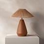 Ina Tischlampe Keramik Braun 0