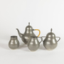 Vintage Set Geschirr Zinn Silber 1930er Jahre 1